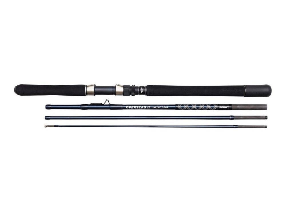 NEW Penn Overseas II Inline Boat Rod 2.10m 4-section Sea Rod