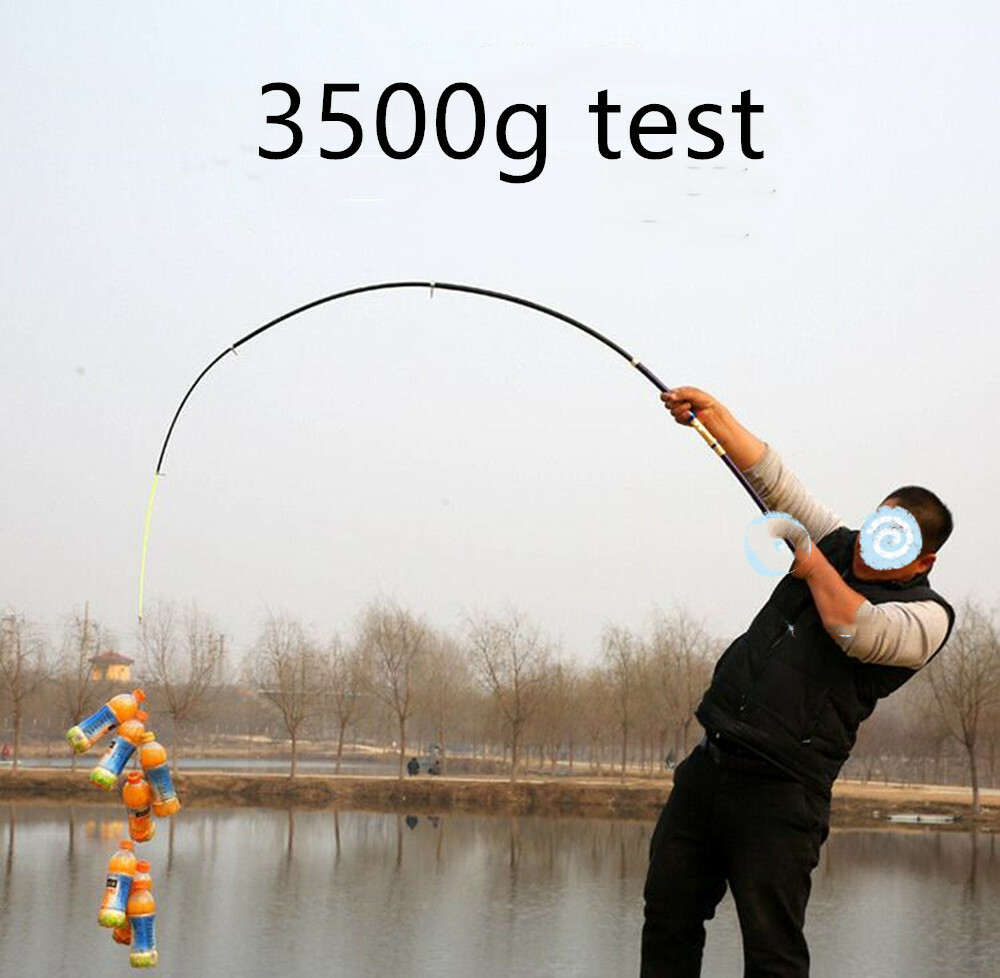 Portable Spinning Fishing Rods Carbon Fiber Travel Sea Pole Rock 2.1M-3.6M Rods