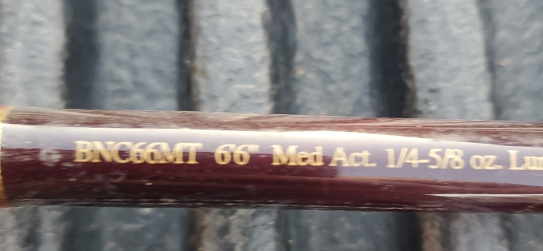 Bass Pro Shops Bionic Blade 45 Million 6’6″ 1pc Med Casting Fishing Rod BNC66MT