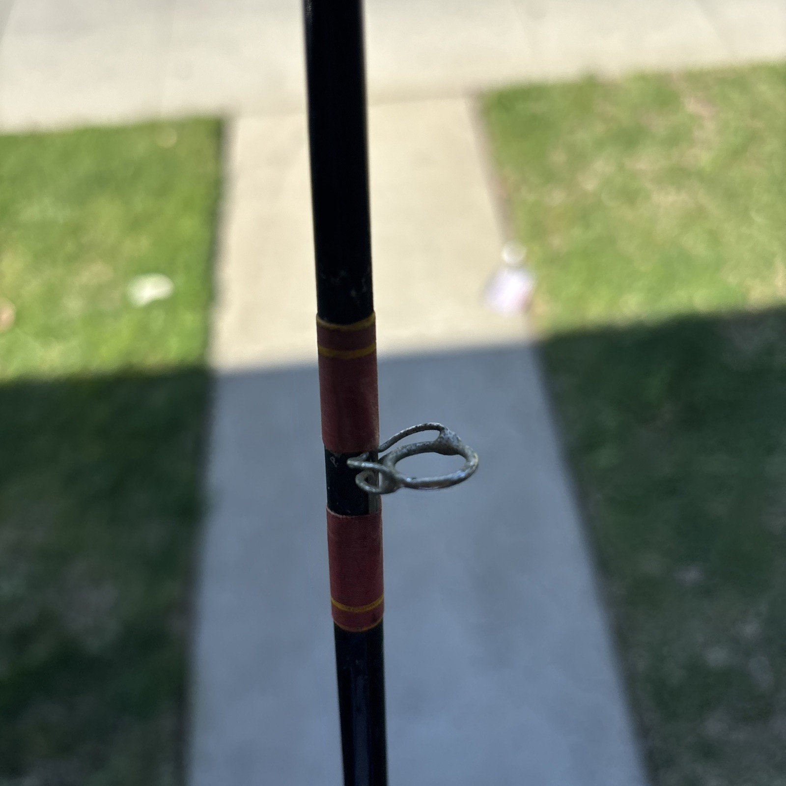 VTG LANGLEY SIGNATURE Sign Of Quality Glass 1-Piece Spinning Fish Rod 865 6’6”