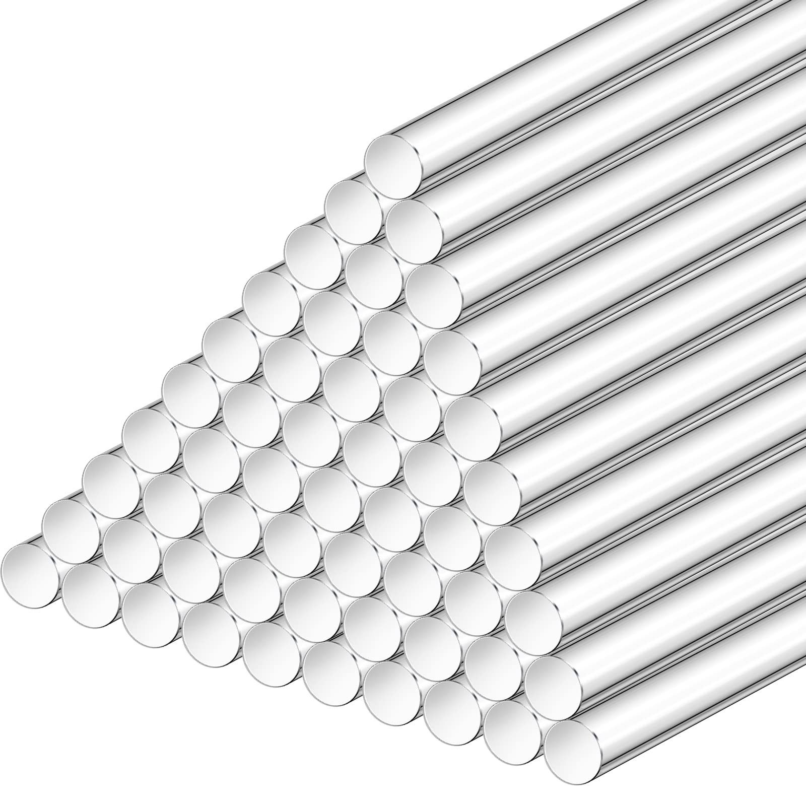 80 PCS Acrylic Dowel Rods 12×0.25 Inch Round Clear Crafting Sticks Cake Topper
