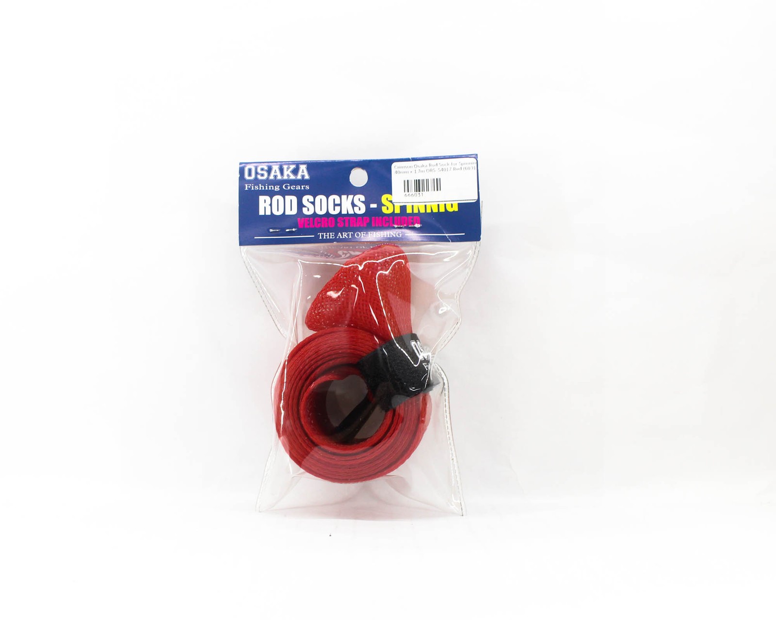 Crimson Osaka Rod Sock for Spinning 40mm x 1.7m ORS-S4017 Red (6031)