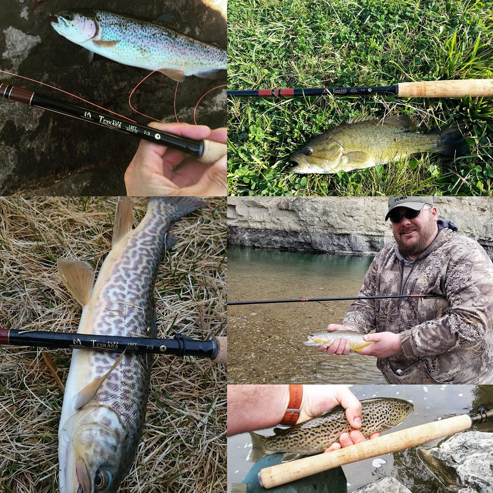 M MAXIMUMCATCH Tenkara Fly Fishing Rod Telescopic Carbon 11ft Set