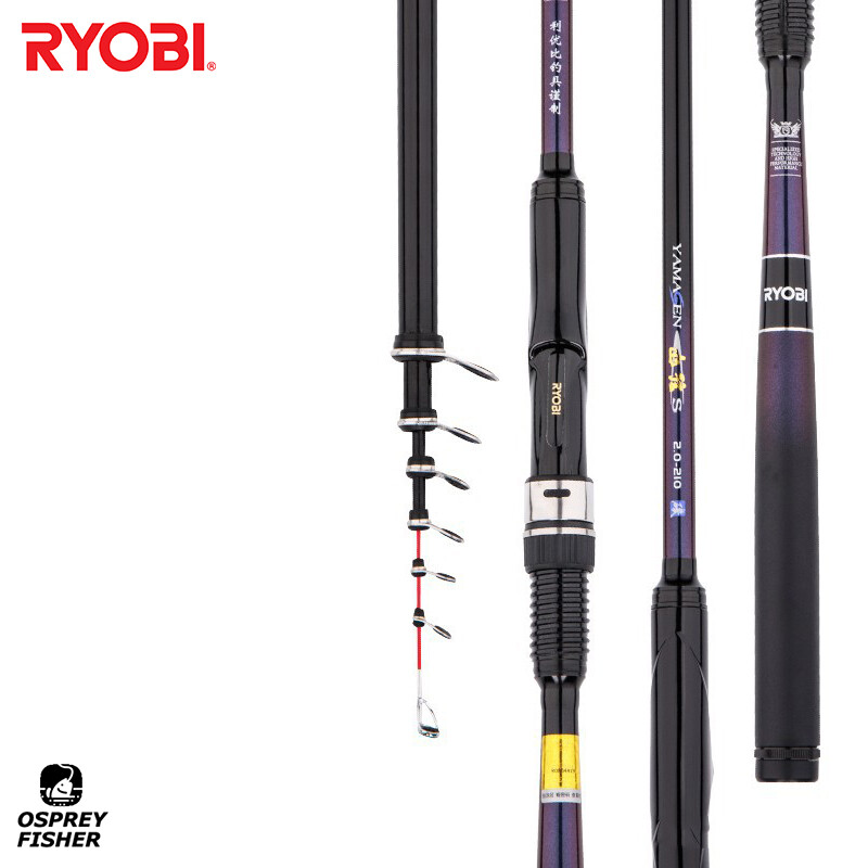 Ryobi Yamagen Short Telescopic Spinning Fishing Rod Travel Reel Slow Jigging Rod