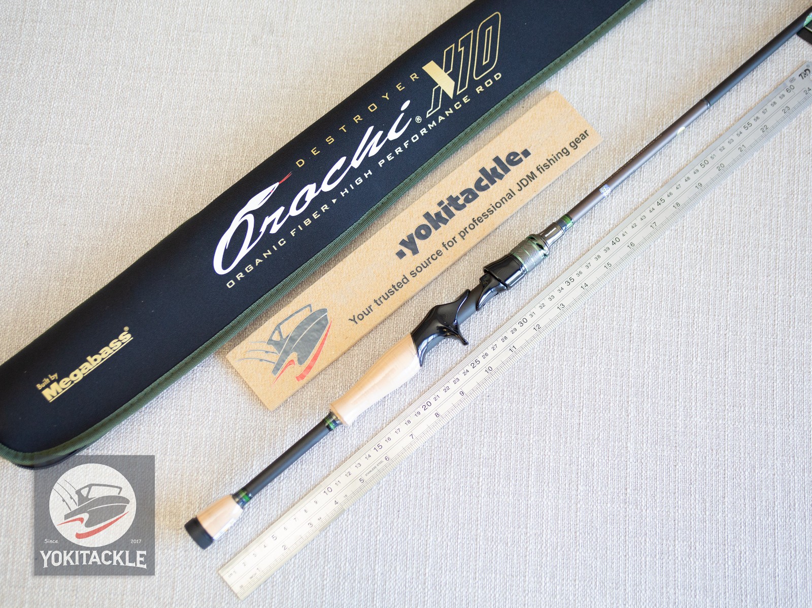 Megabass OROCHI X10 F2.1/2st-67XT Baitcasting Rod for Bass