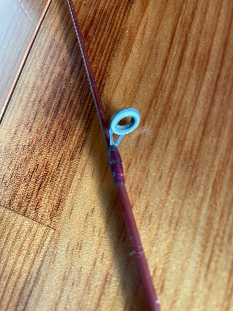 Super Pulser Graphite Spinning Rod Cork Handle Used Red-Brown