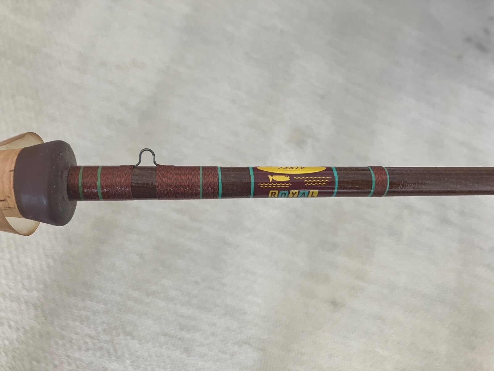 NEW VINTAGE Royal Javelin 2 pcs. 8 Ft. Fishing Rod Custom Built Conolon #78614