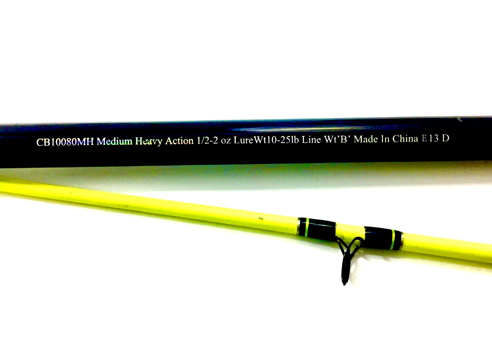 Bass Pro Shops CB100080MH Cat Buster 10′ 2 Pc. Surf Spinning Fishing Rod CLEAN