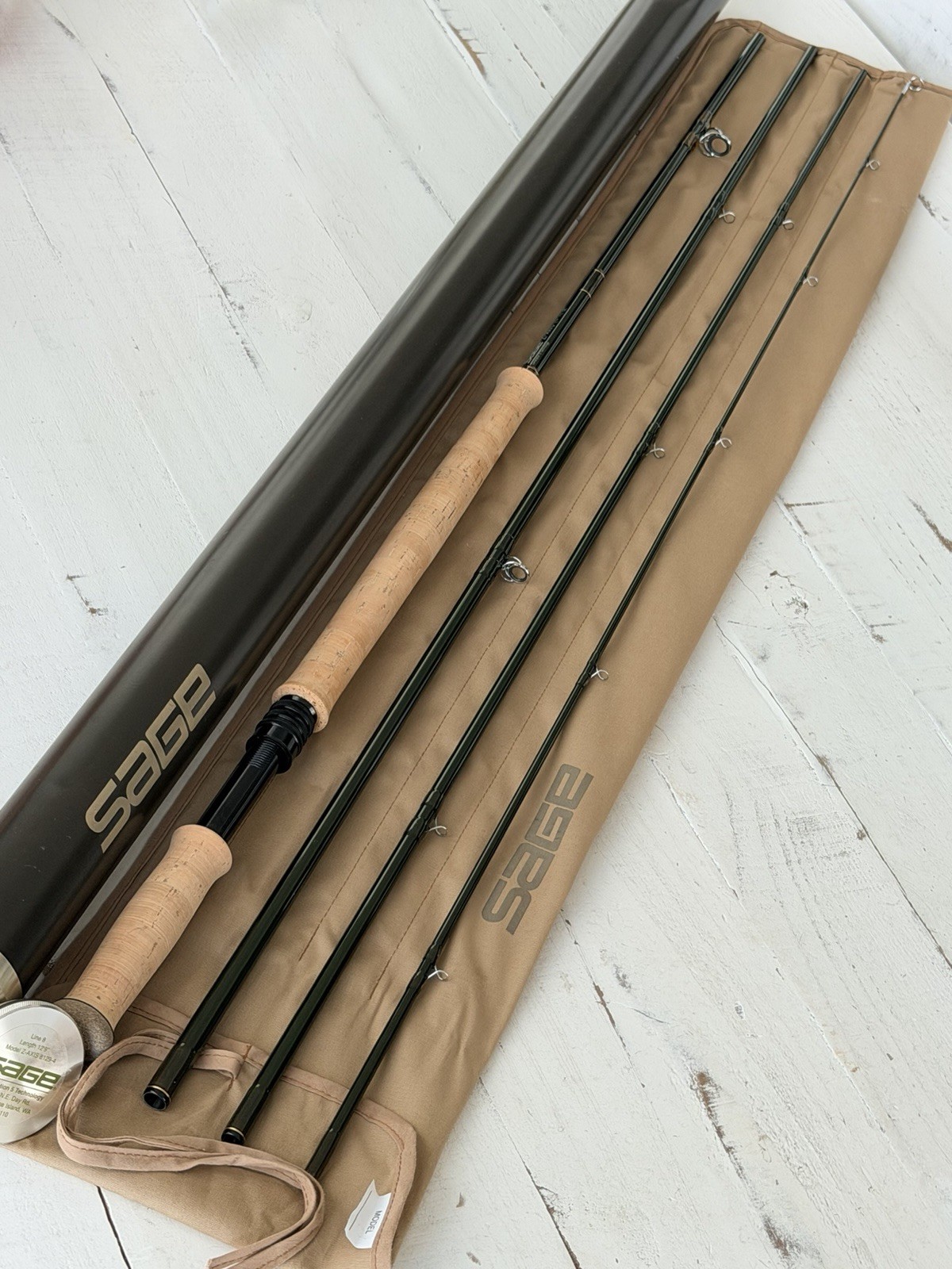 **BEAUTIFUL** 🔥 SAGE Z-AXIS Switch/Spey 8wt. 12’9”~4pc FlyRod!! ~LEGENDARY~ 🔥