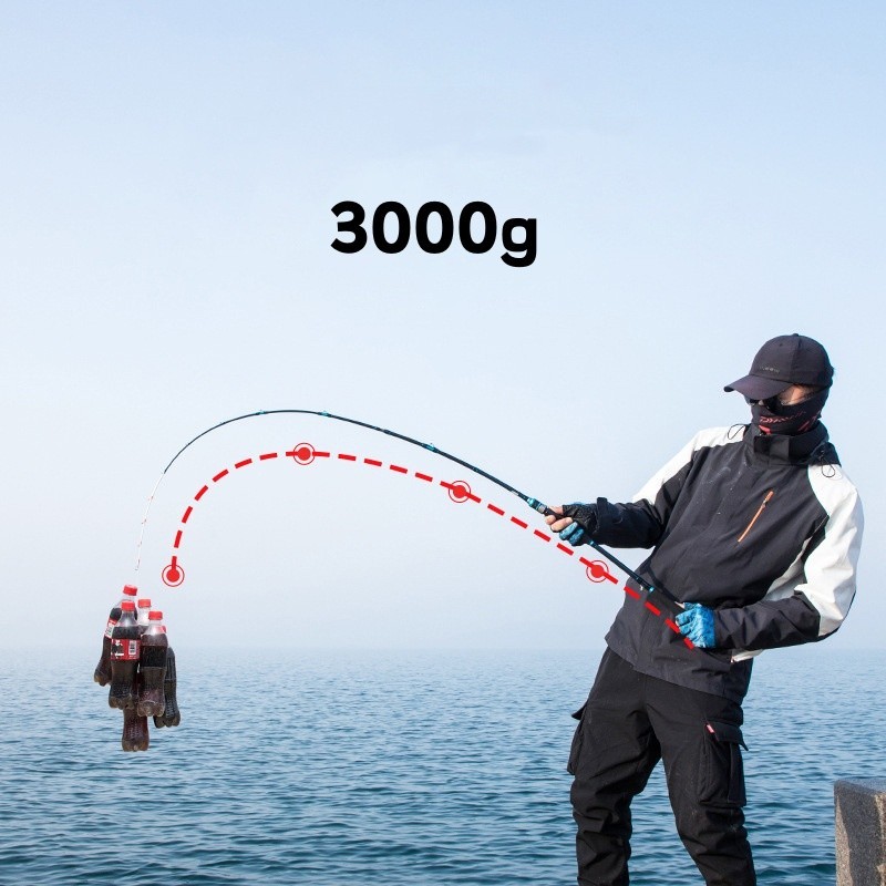 Boat Fishing Rod Carbon Fiber 5’5″/6′ Spinning Casting Rod Fast Pole Trout Sea