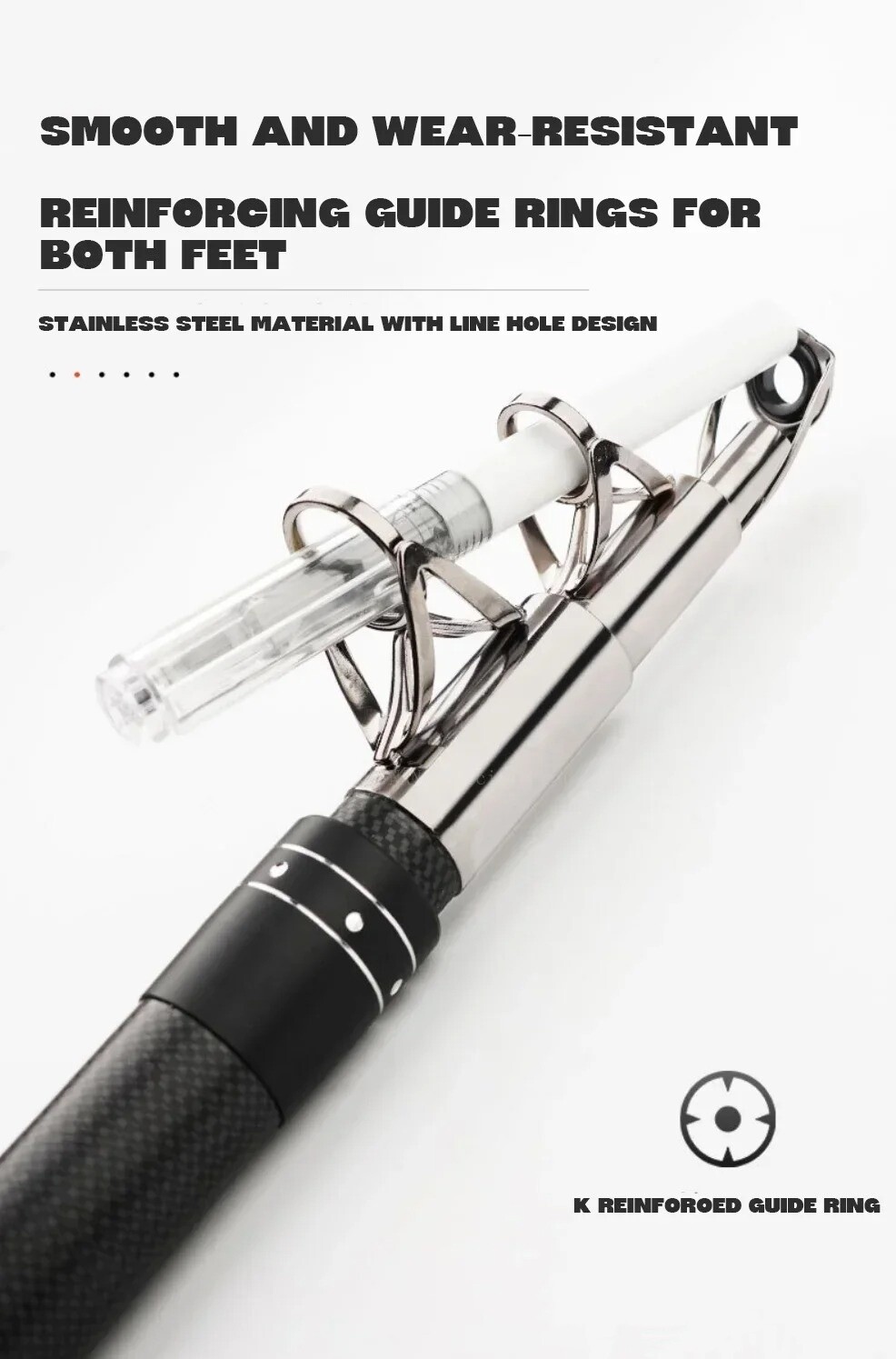 2.1M-2.4M Carbon Fiber Fishing Rod 50kg above Rod Telescopic Sea Boat Rod Travel