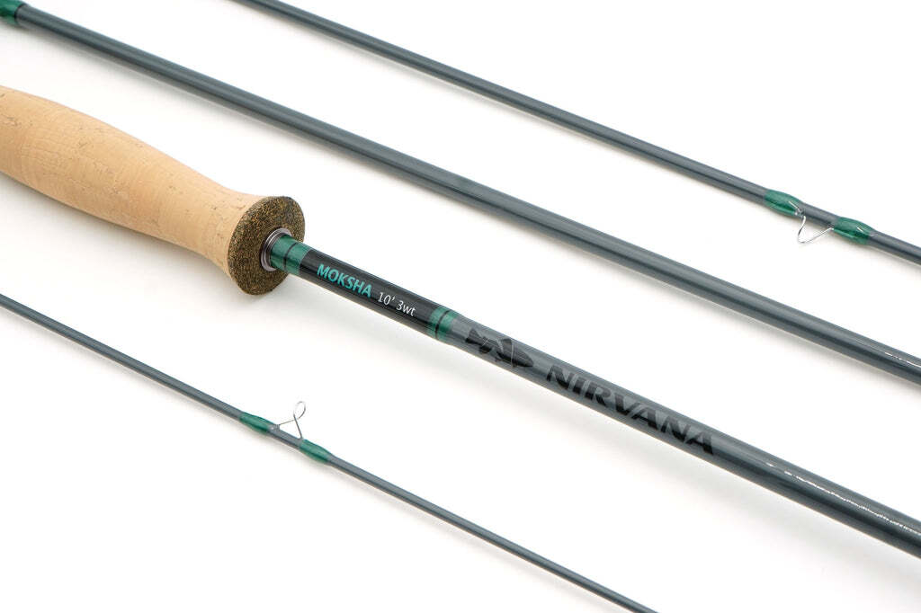 NIRVANA Moksha Graphite 10′ 5wt Fly Rod (Premium Performance ) Adaptive Fast