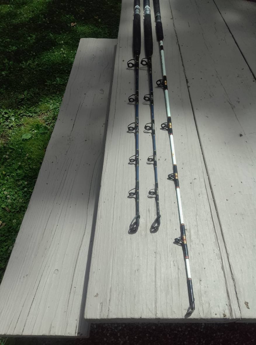 Two Penn Senators Fishing Rods And One Penn Slammer Fishing Rod