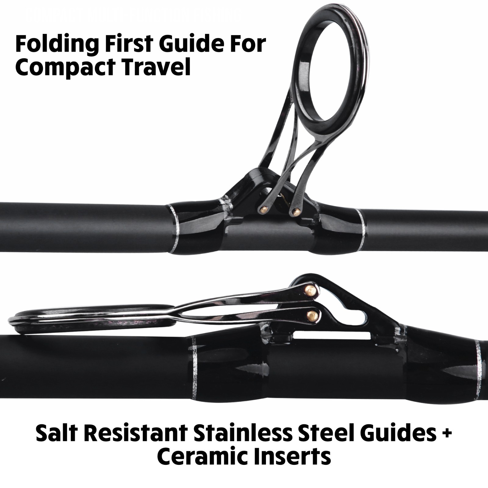 S Max Strong Predator Surf Compact Multi-use Travel Fishing Rod & Case 11’ 10”