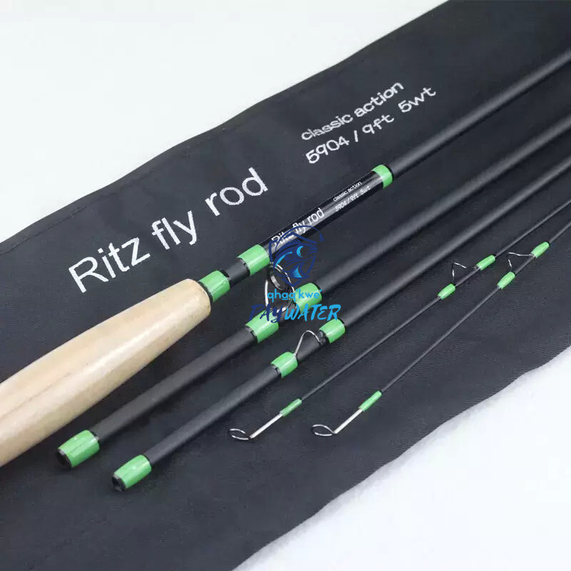 PayWater 9′ 5wt Classic Action IM6 Fly Rod Green/Black Matte w/ EXTRA TIP