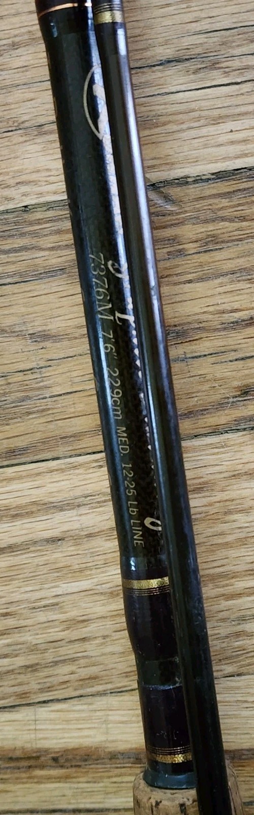 Kunnan Graphite M Advantage Back bouncer Spiraltech 7’6″ 2pc 12-25lb Casting Rod