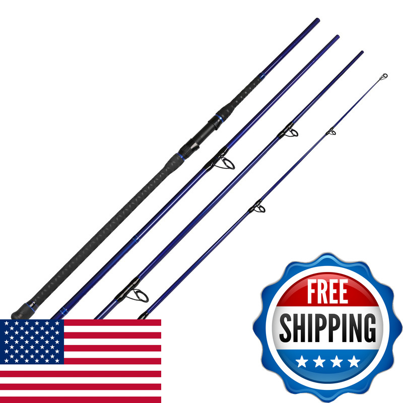 Fiblink Surf Spinning Fishing Rod Carbon Fiber Travel Fishing Rod11-Feet