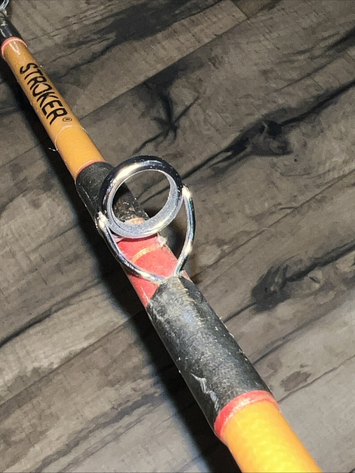 Sabre Classic Stroker 1pc 1661c 6’ Fishing Rod 30-80lb Test, Missing One Guide