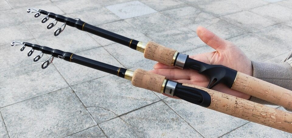 1.8m2.1m2.4mSpinning Fishing Rod M power Hard Telescopic Carbon Fiber new