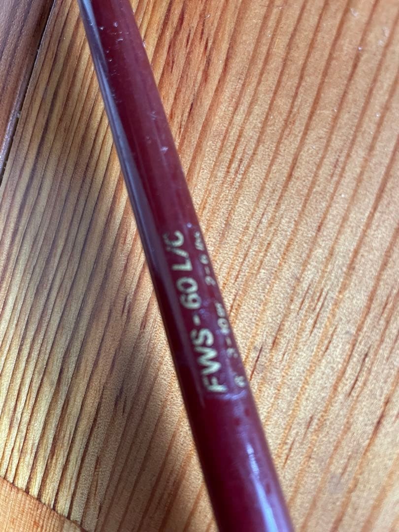 Super Pulser Graphite Spinning Rod Cork Handle Used Red-Brown