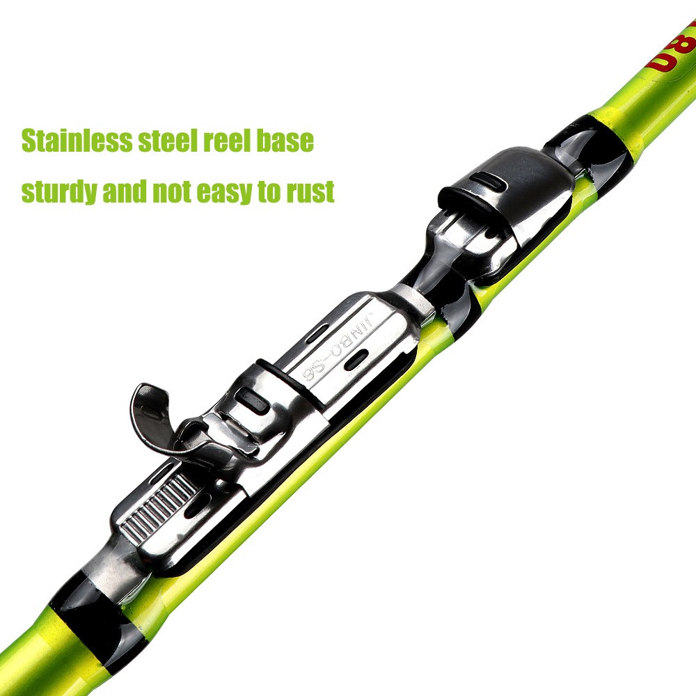 1.5M-2.4M Spinning Fishing Rod Carbon Fiber Telescopic Pole Fresh Saltwater Rod