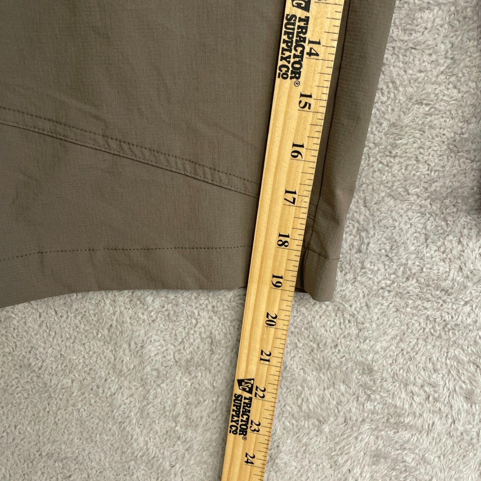 Orvis Women’s Size 14 Brown Nylon Stretch Capri Pants Outdoor Hiking P0286