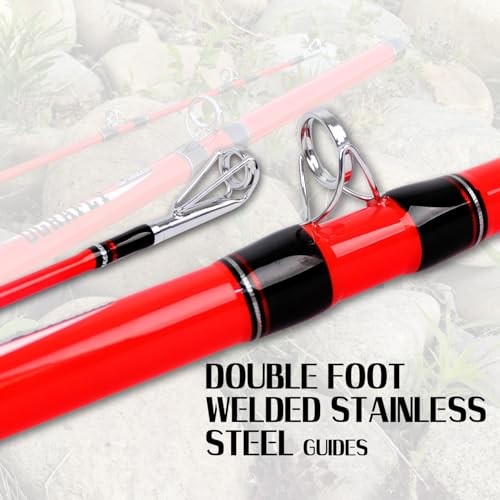 Catfish Fishing Rods 7’6″/8’/9’/12′ Pole – 1 Piece / 2 Piece Portable