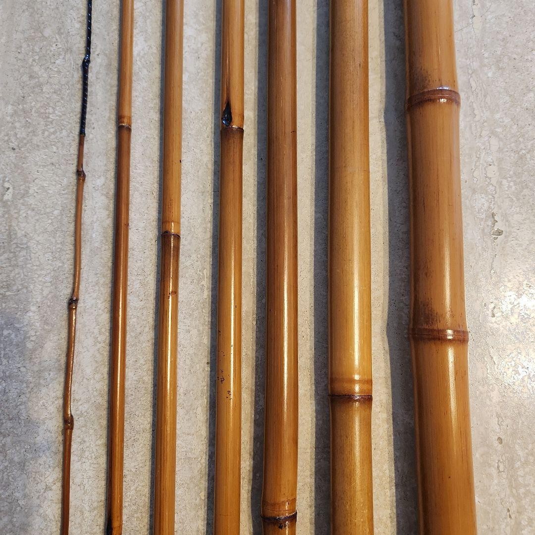 Japanese Bamboo Fishing Rod 18ft Long Collectible Used