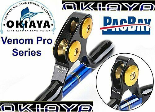 OKIAYA STANDUP TROLLING RODS 80-130LB VENOM-PRO CARBON BLANK/PAC BAY GUIDES