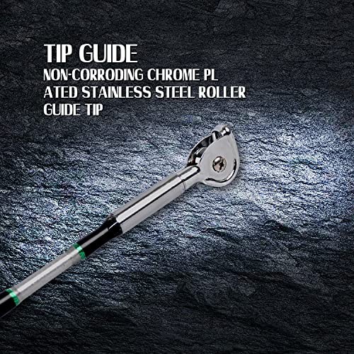 Saltwater Fishing Rod 1 Piece Trolling Rod Deep Drop Sea Roller Rod Big Game