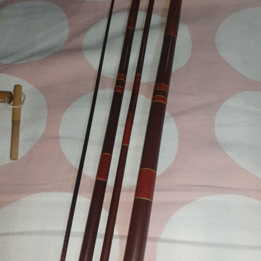 Herabuna Bamboo Fishing Rod 9 Shaku Ultra-soft Replace Carbon Tip Used