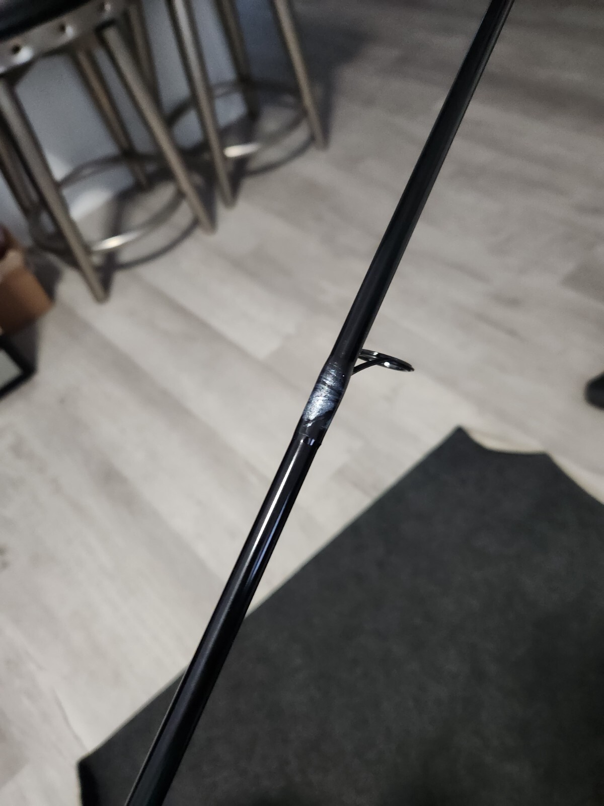 TCI Jigs Semi-Custom Black Pearl 7′ Inshore Spinning Fishing Rod 1pc 8-17lb MH x