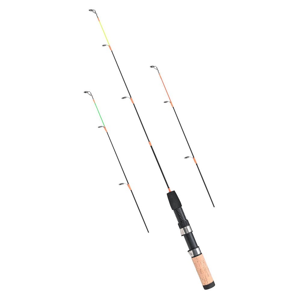 3260cm Ice Fishing Rod with Cork Handle and 3 Tips for Spin Travel Poles