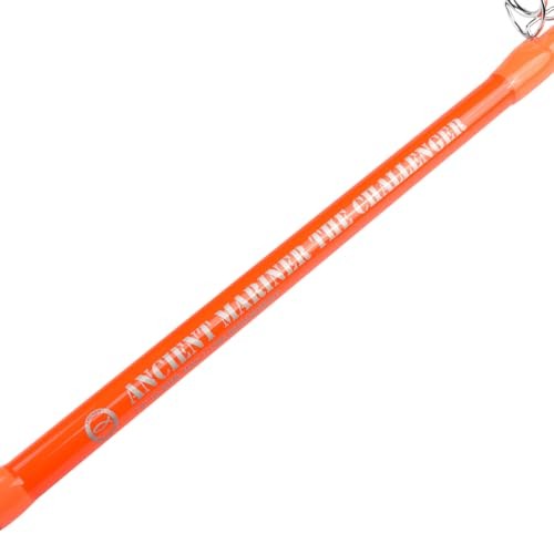 Catfish Fishing Rods 7’6 Glow in Dark The Challenger Casting Rod, Orange