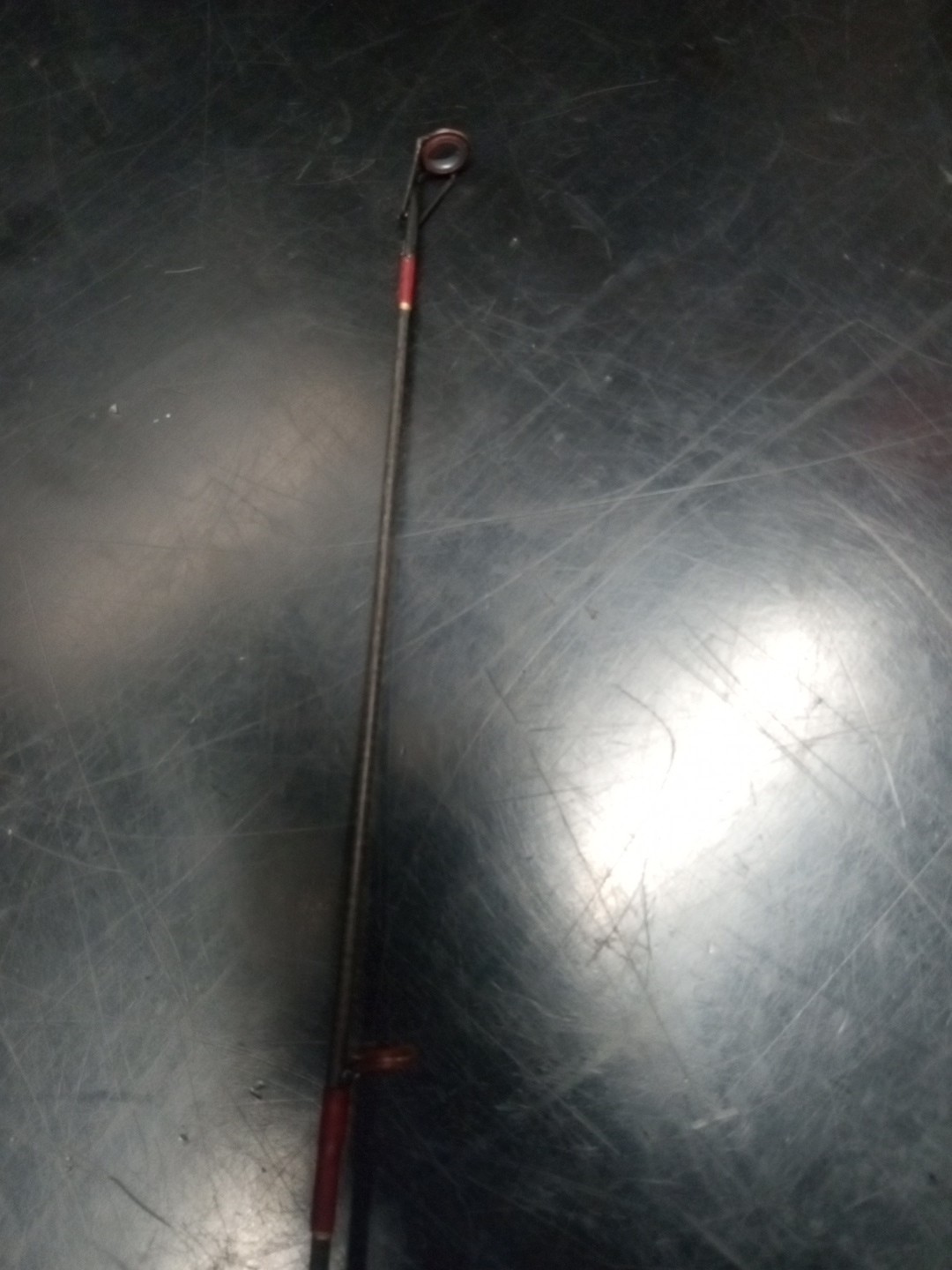 Vintage Berkley Graphite Composite 5’6″ Spinning Rod 1pc Grey And Burgundy