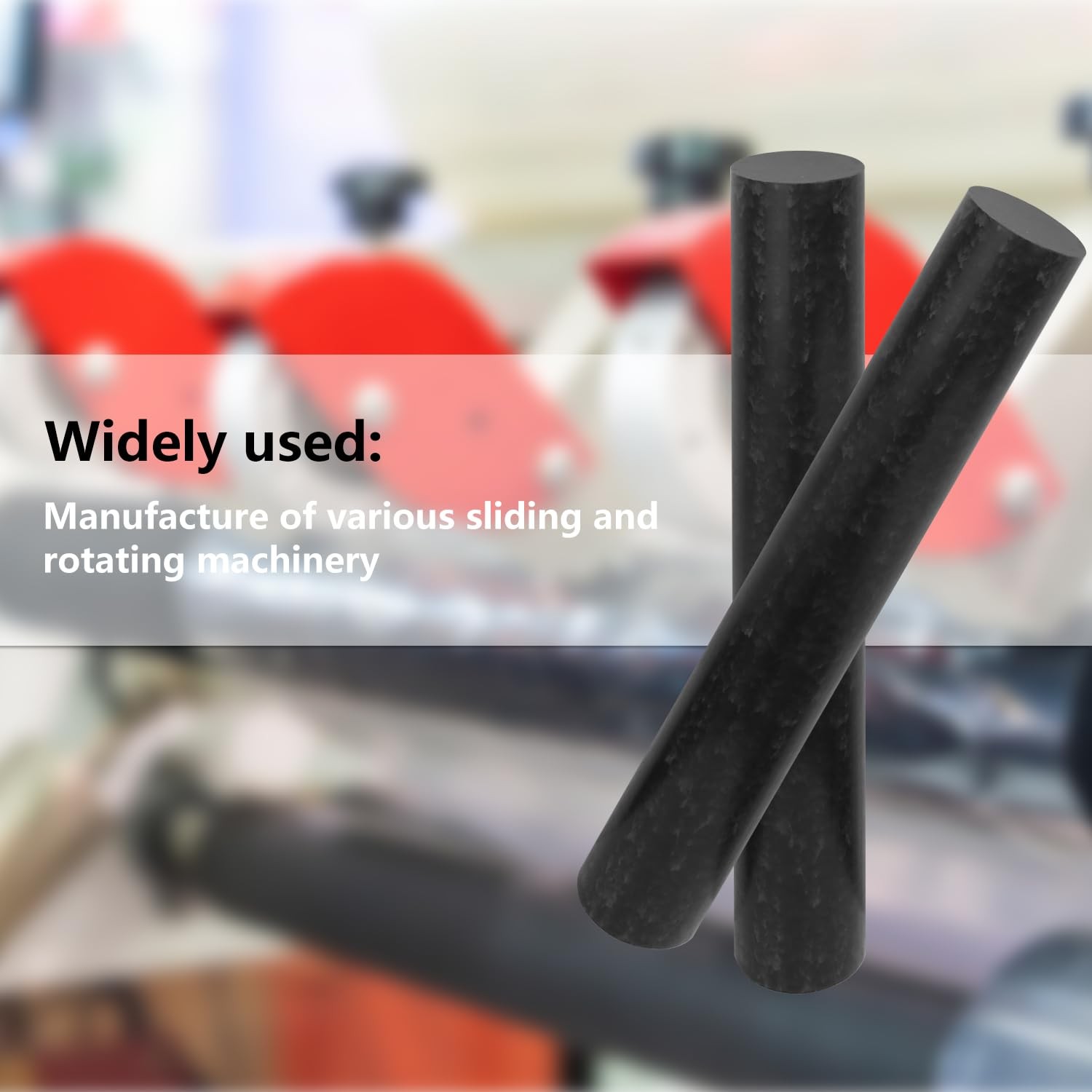 4 Pack Diameter 1.57 Inch Acetal Copolymer Rods, Black Acetal Stock Solid Cop…