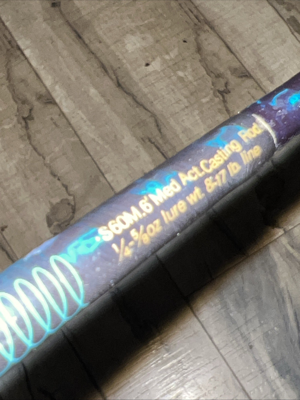 Bass Pro Shops Spiral Graphite 6’ Baitcasting Fishing Rod S60M Medium Action 1pc