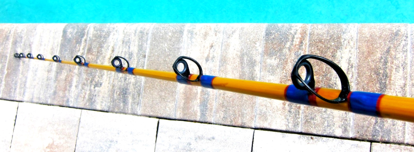 Custom SABRE Big-Game Live-Bait Stand-Up Rod: 6’6″; 15-40lb – VERY NICE COND!!!b