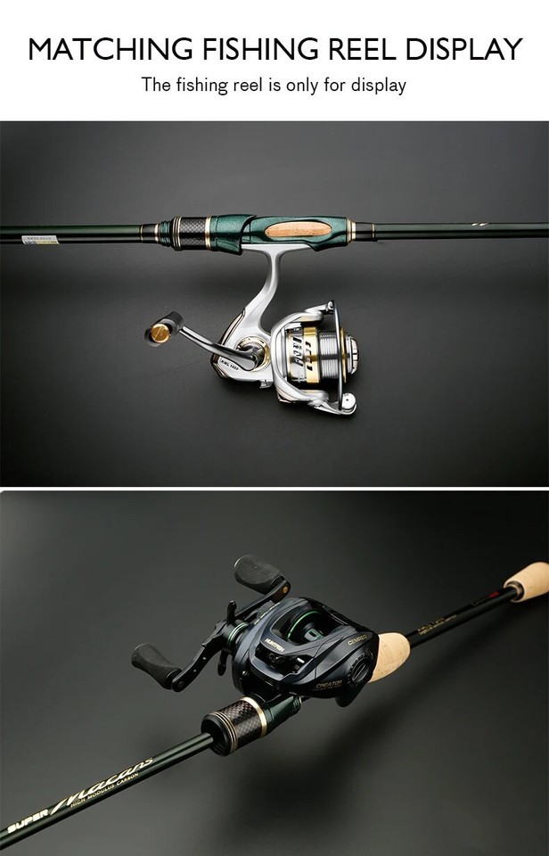 Spinning Casting Carbon Fishing Rod 4-5 Sections 1.8m/2.1m/2.4m Travel Rod