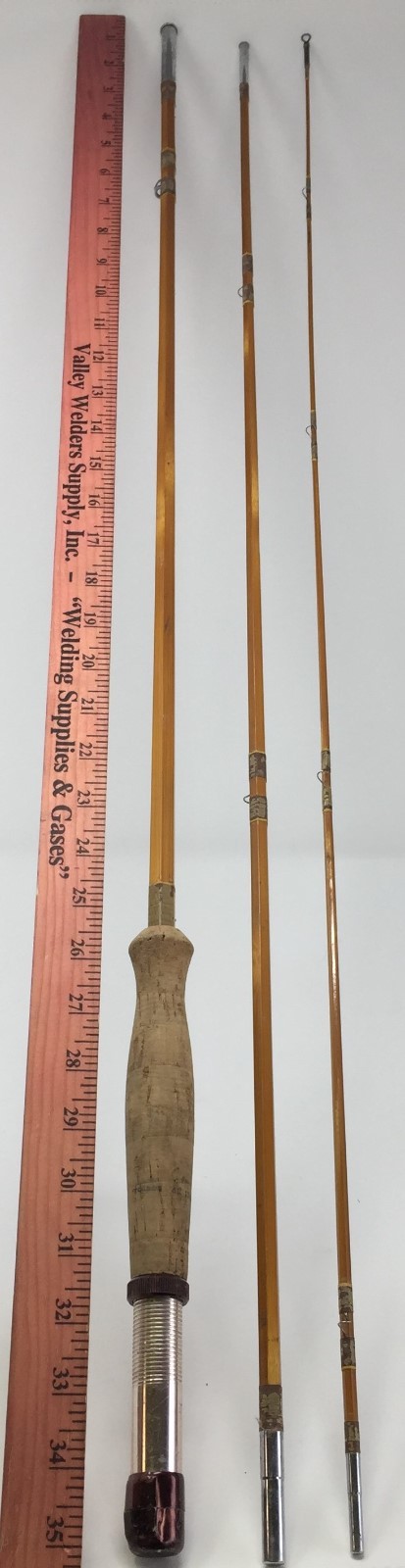Vintage 3 Piece Golden Compac Fly Rod 8 1/2′