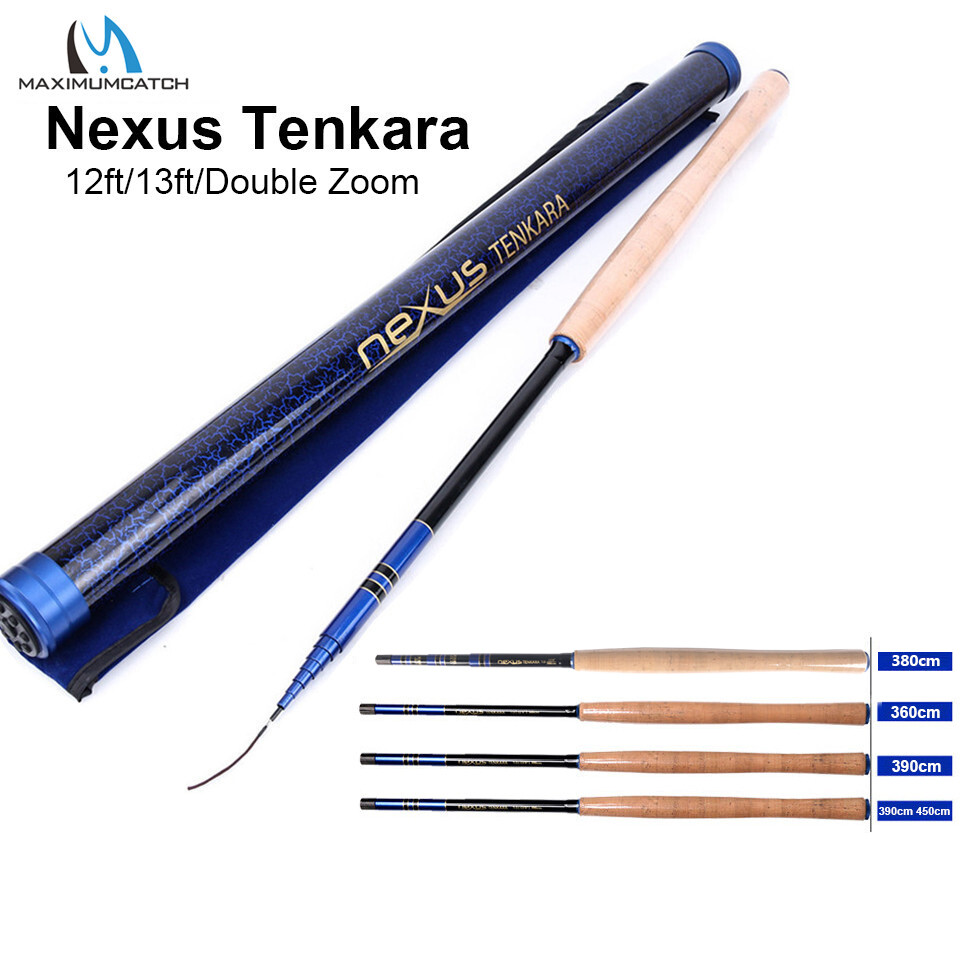 Maxcatch Nexus Tenkara Fly Fishing Rods 12’/13’/14’7”/13’6” Telescopic Pole