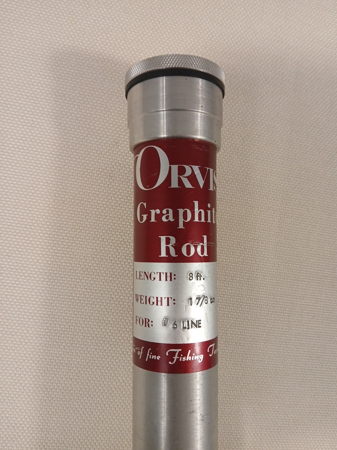 Vtg Orvis Trout Graphite Fly Fishing Rod 8′ 2pc #6 1 7/8oz + Correct Tube 0285