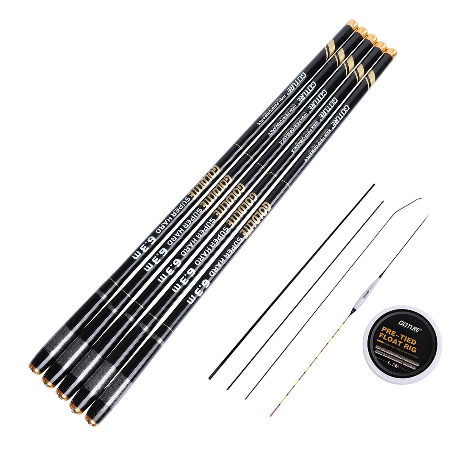 Goture Telescopic Tenkara Fishing Rod Kit – Ultralight Carbon Fiber 24ft
