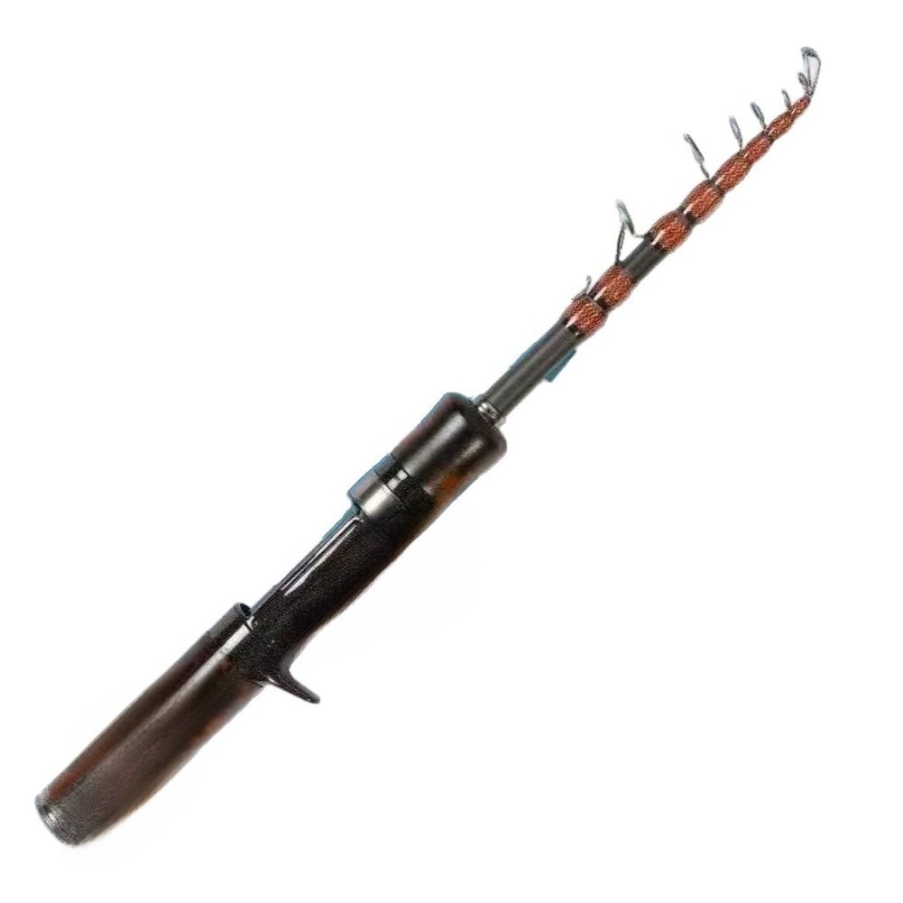 Telescopic Carbon Fiber Fishing Rod UL Fast Action Portable Lightweight Bass