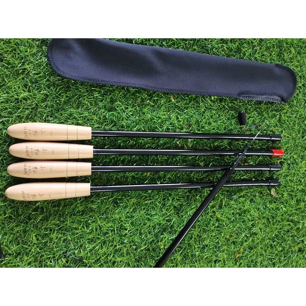 Short Section Carbon Fiber Fishing Rod Set Portable for Stream Fishing