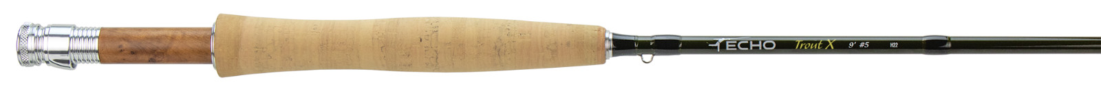 NEW ECHO TROUT X 376-4 7’6″ #3 WEIGHT FLY ROD–FREE $80 LINE!