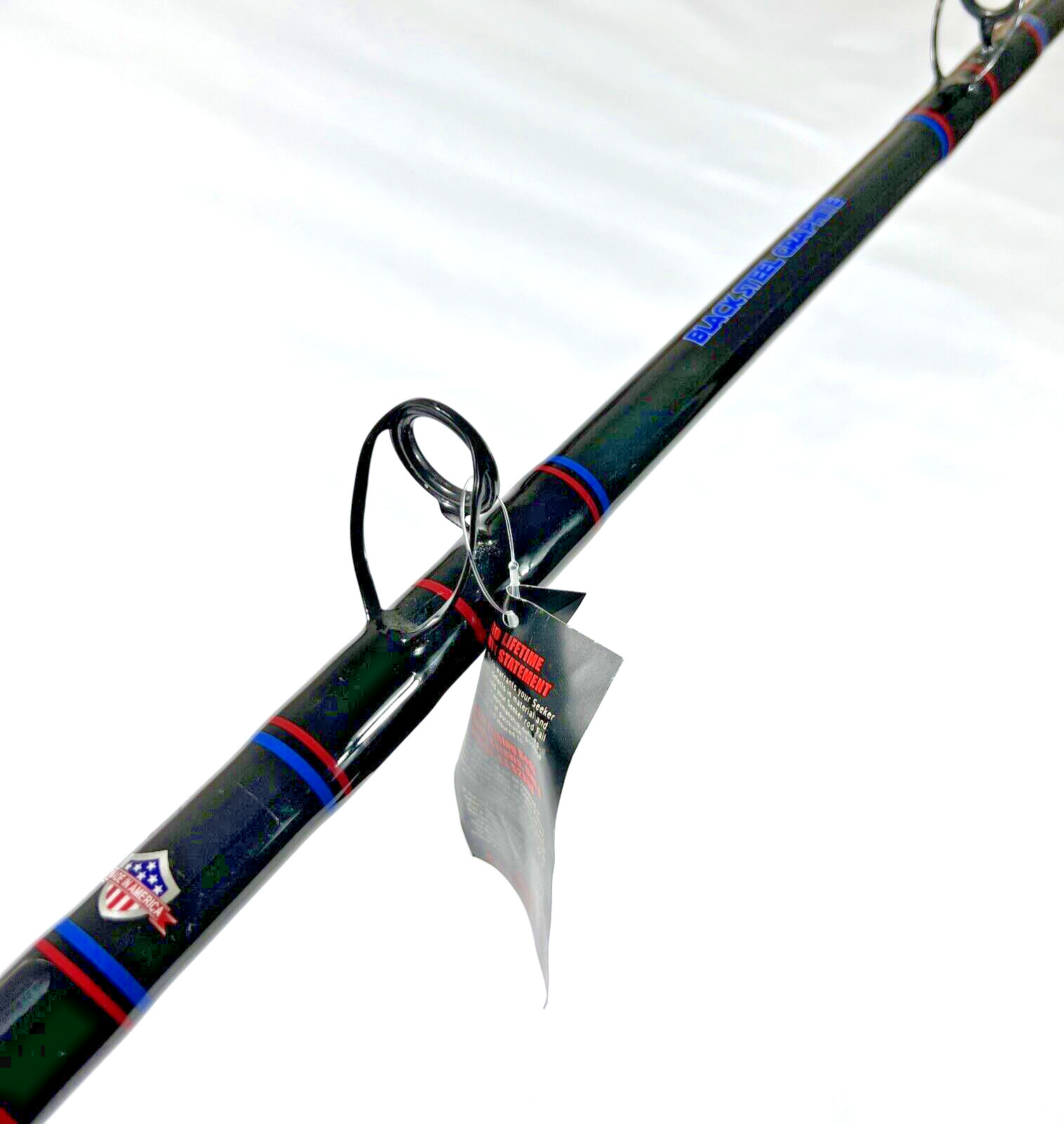 Seeker G 95-9.5’ CT Black Steel Graphite 30-60Lb Live Bait 9.5FT Fishing Rod USA