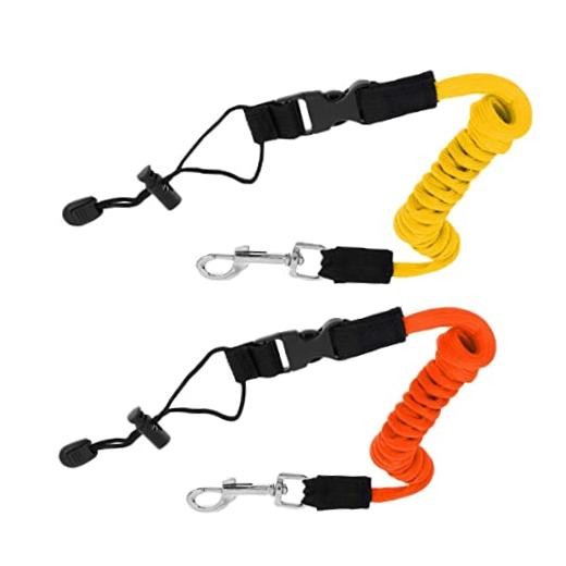 2 Pcs Kayak Paddle Leash, Kayak Leash Fishing Rod Paddle Leash, Stretchable