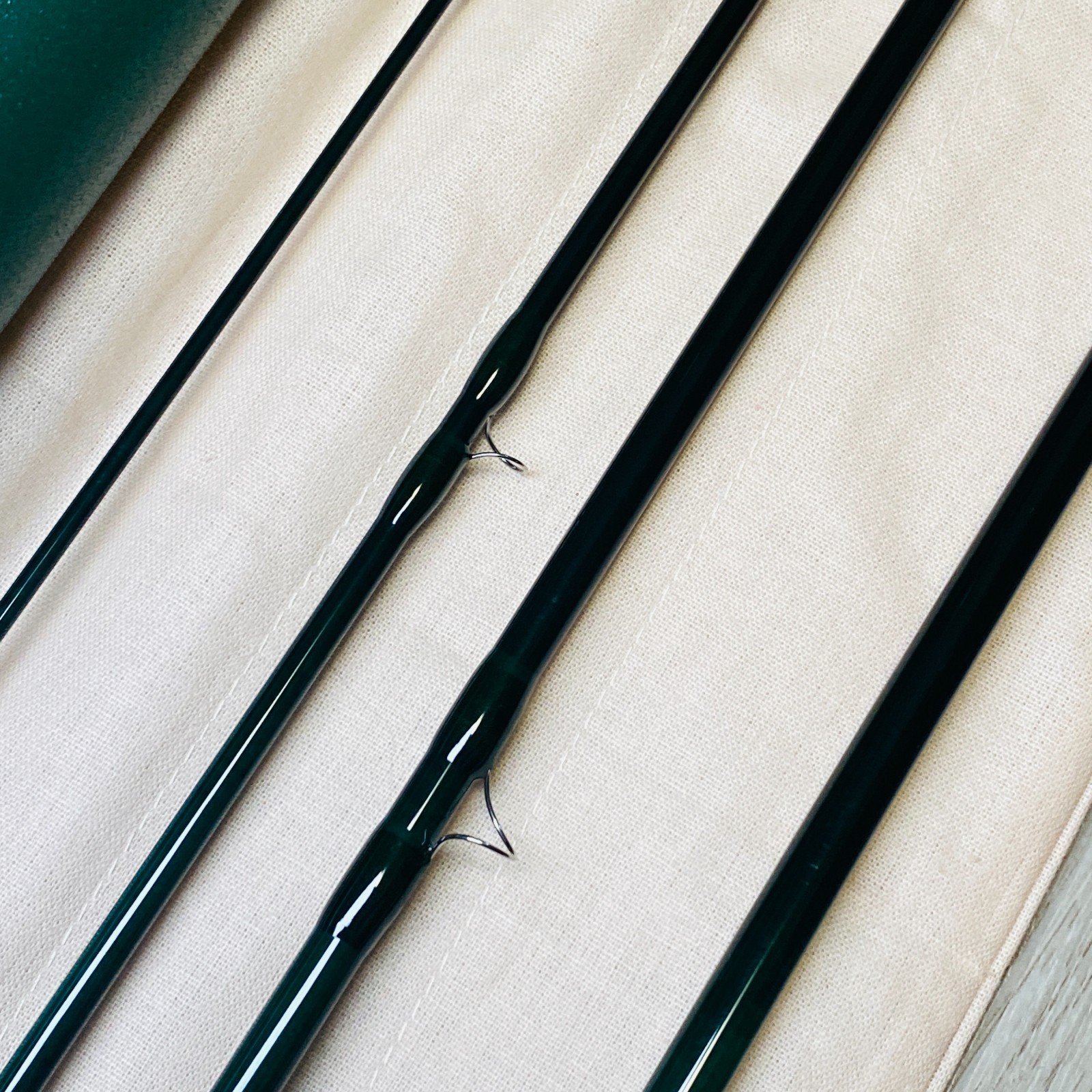 [Beautiful]R.L. Winston Boron IIx 8’6″ 4pcs 5wt Fly Rod Fishing w/tube & sock
