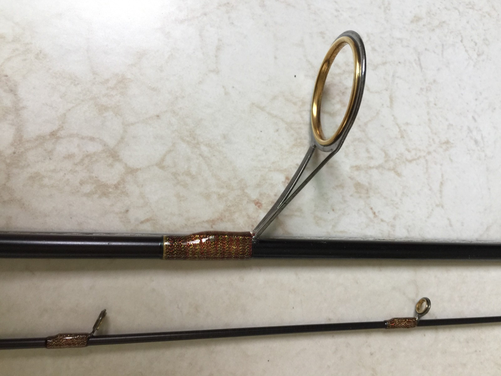 High modulus Graphite Trout Spin Rod – 2 section 7’0″ – Light Guides -New